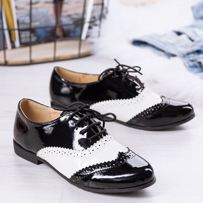 Schwarz - weiße Schuhe im Retro - Stil Chaplin - Footwear 1