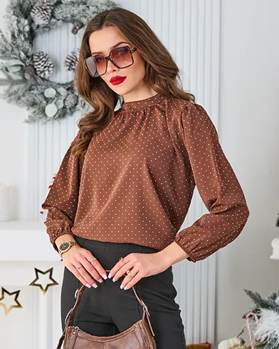 Royalfashion Damenhemd mit Strass