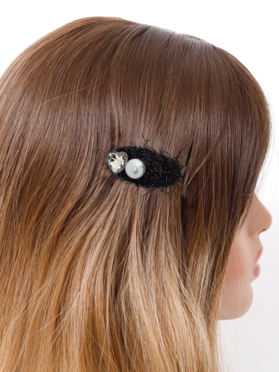 Royalfashion Aurelia Nero Haarklammer mit Perle