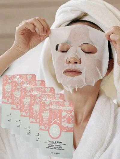 Aurelia Silk Hydrating Face Sheet Mask Kakaziyan 25 ml - Luxuriöse Maske