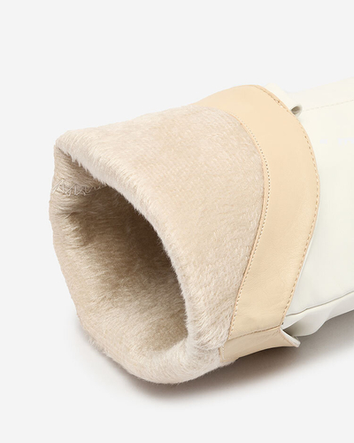 Royalfashion Коричневі жіночі чоботи на шпильці з тисненням Classy Elegant