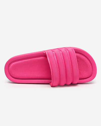 Gestreifte Damensandalen in Fuchsia Lenira - Footwear