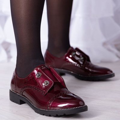 Flache Schuhe in Burgund Dark Crystal - Footwear