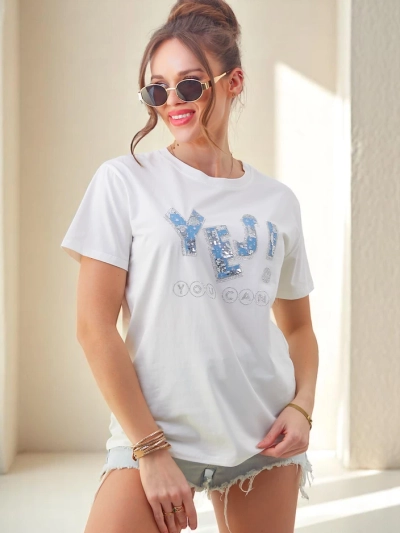 Royalfashion Damen Baumwoll-T-Shirt Ja!