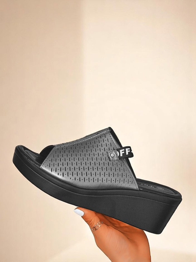 Royalfashion Жіночі шльопанці на танкетці Luna Wedge