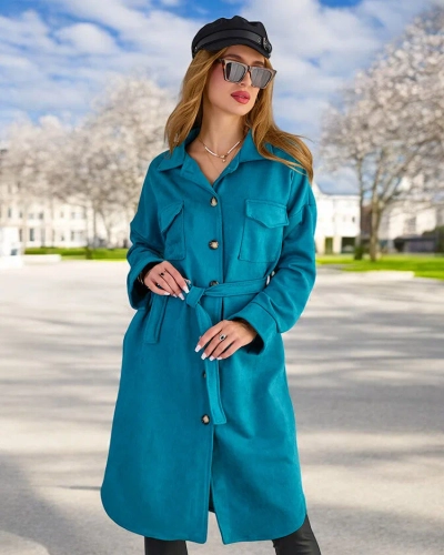Royalfashion Women's Shirt Type Coat