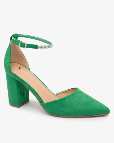 Royalfashion Grün Damen Zirkonia Pumps Britica
