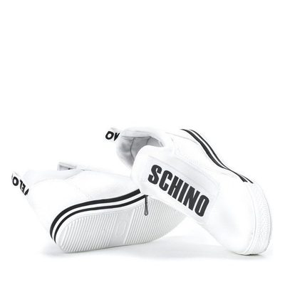OUTLET Білі кросівки із закритим клином Schino - Взуття