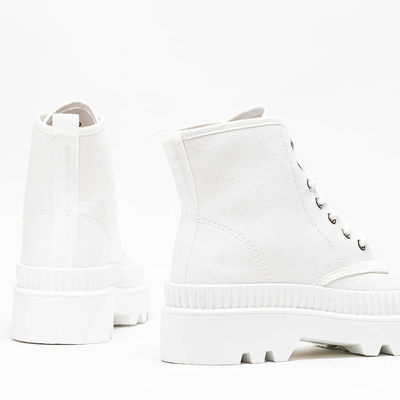 Weiße Damenstiefeletten Roulle - Schuhe