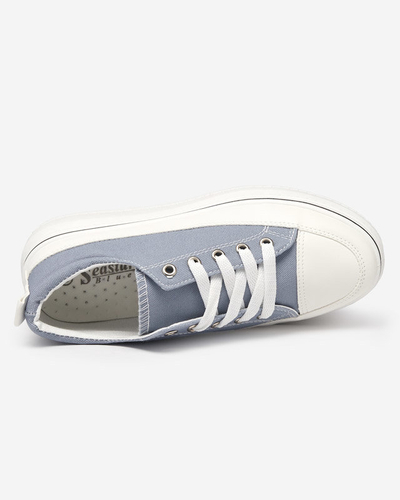 OUTLET Blaue und graue Damen-Sneakers auf der Veritar-Plattform - Schuhe