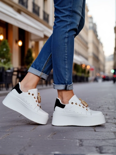 Royalfashion Damen Plattform Sportsneakers Oviger