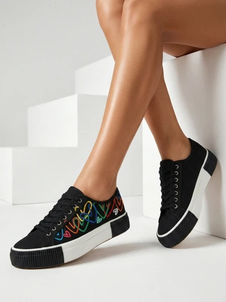 Royalfashion Damen Sneakers mit Druck Sercess