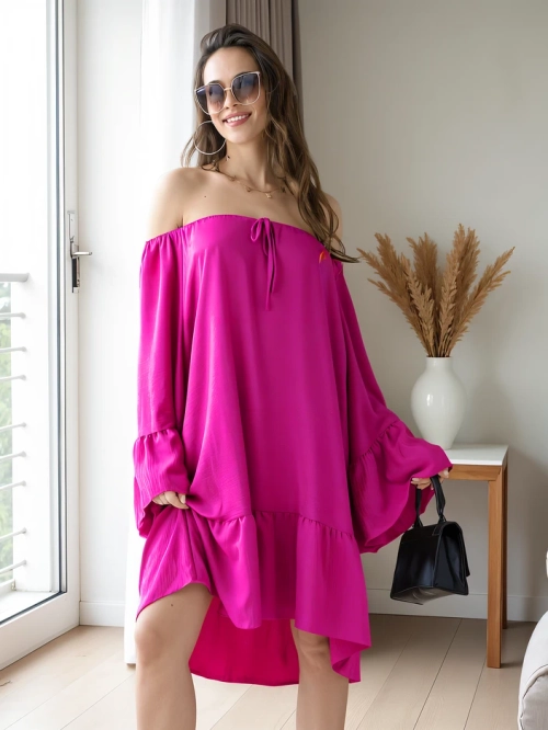 Royalfashion Жіноча сукня а-ля Іспанія з воланами оверсайз