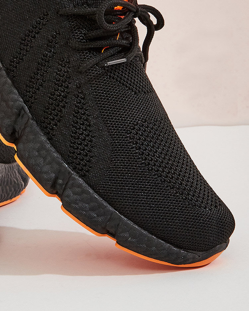 Чорно-помаранчеве жіноче спортивне взуття Bommgi - Взуття