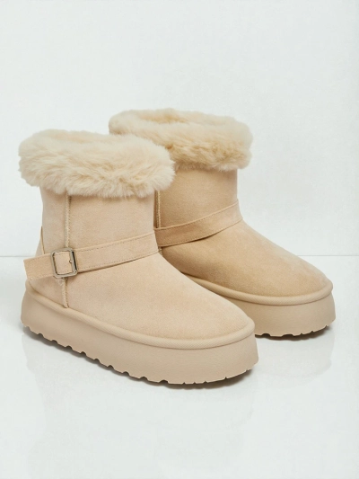 Royalfashion Kurze Damenstiefel a'la Schneestiefel Myrelle