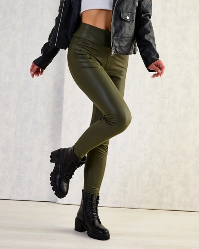 Royalfashion Damen Öko-Lederleggings