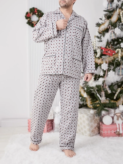 Royalfashion Herrenschlafanzug mit Druck
