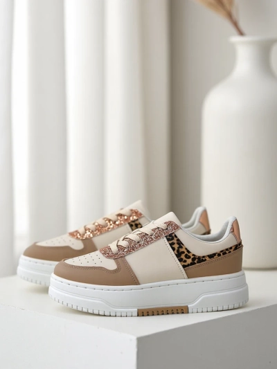 Royalfashion Damen Sneaker mit Glitter Qisofi