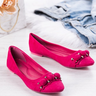 Fuchsia-Ballerinas mit Aya-Verzierungen - Schuhe 1