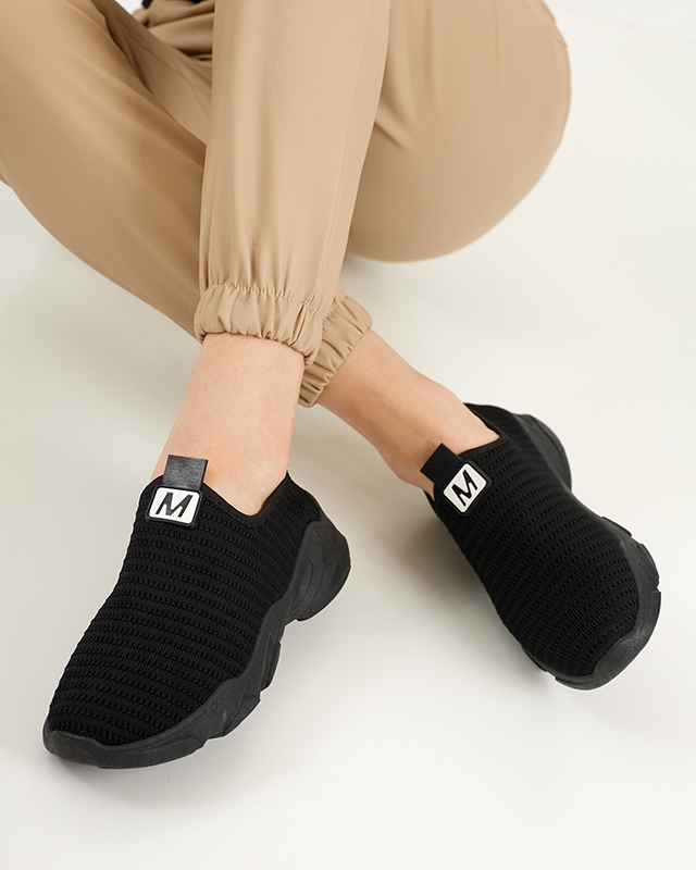 Schwarzer Damen-Sportschuh zum Hineinschlüpfen Rulinso - Footwear