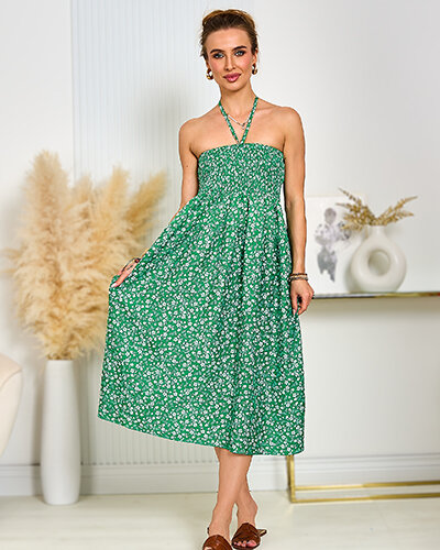 Royalfashion Knielanges Kleid mit Druck