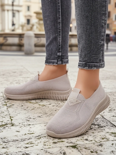 Royalfashion Damen Stoff Slipper Sportschuhe Serra