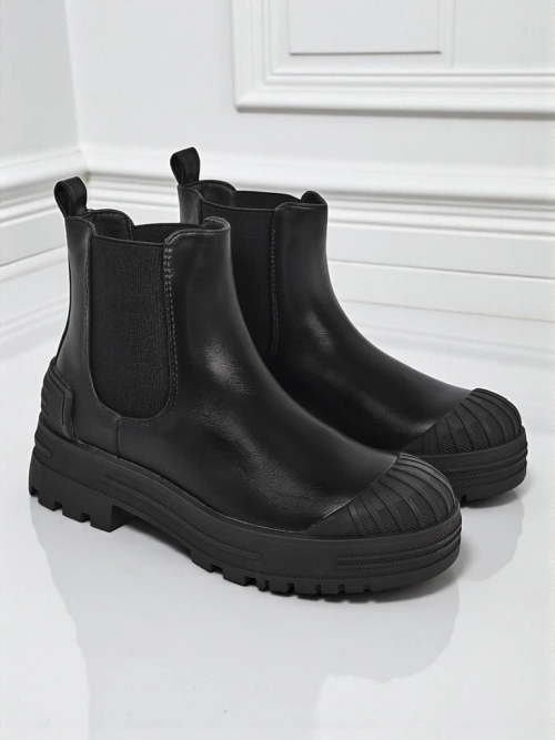 Ботильйони на платформі зі штучної шкіри Amber Veil