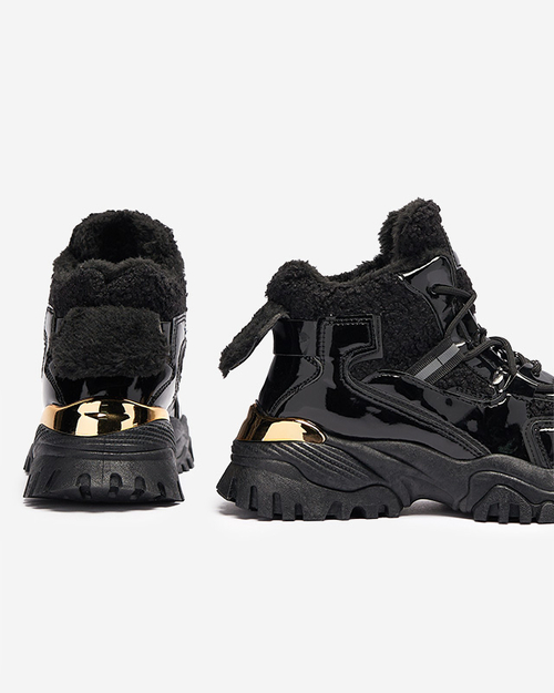 Чорні жіночі утеплені спортивні кросівки Timose - Взуття