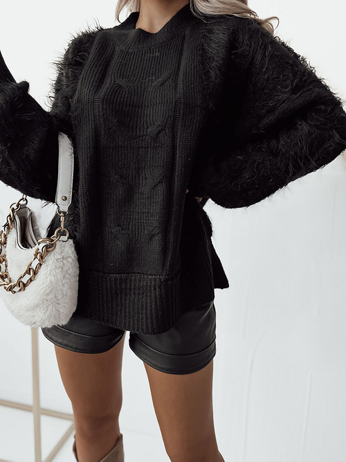 Жіночий светр-покривало Royalfashion Black