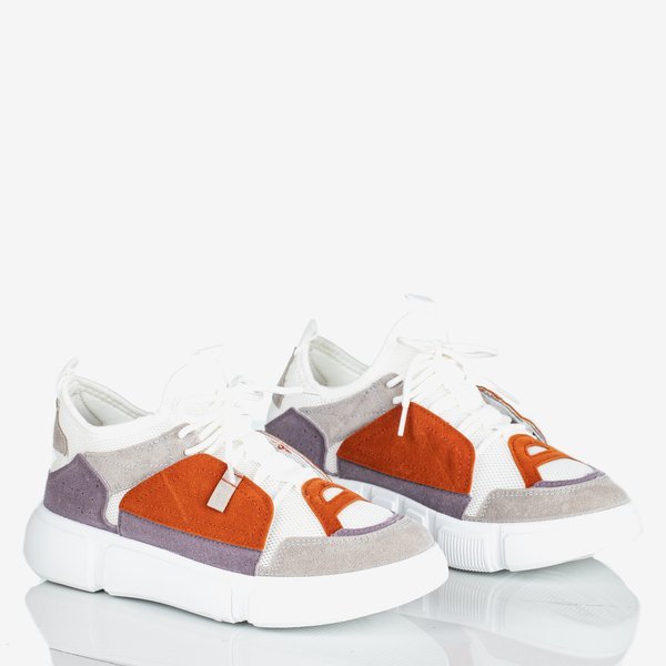 Weiße hässliche Schuhe mit bunten Jessi-Einsätzen - Schuhe 1