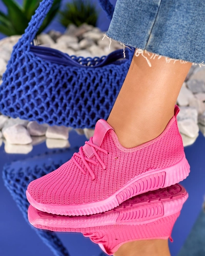 Royalfashion Damen Sportschuhe in fuchsia Farbe Eoparr