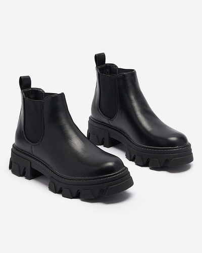 Damenstiefel zum Hineinschlüpfen in Schwarz Inilco- Footwear