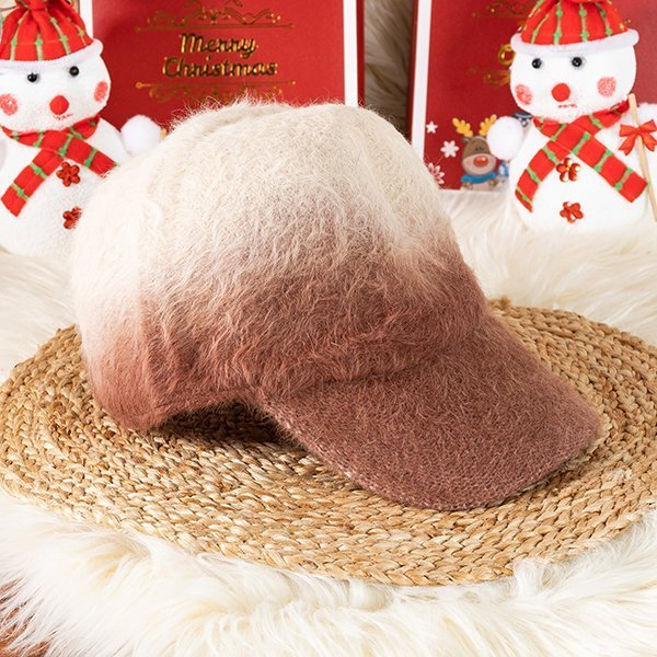 Pelzmütze mit Visier in Braun - Mützen