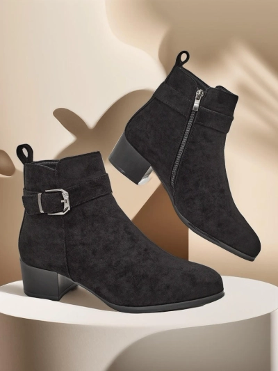 Botki Elegante Nero z Ekoskóry