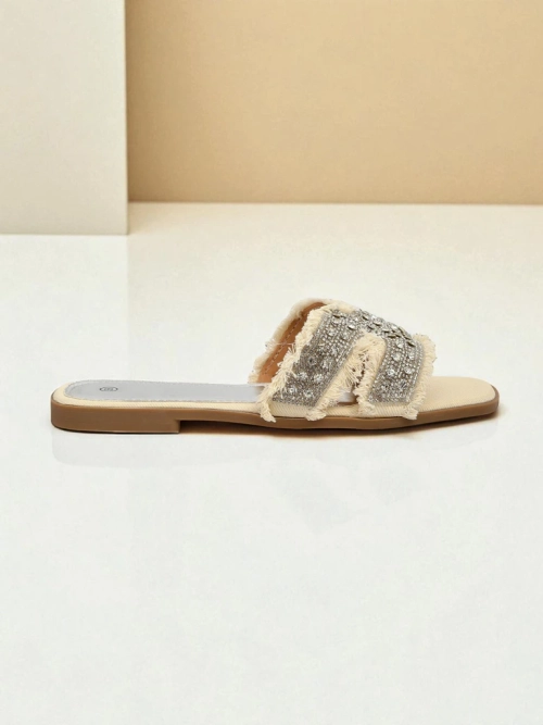 Royalfashion Жіночі босоніжки з стразами CrystalEase