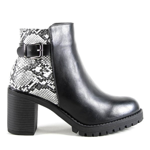 Чорні ботильйони на верхній колонці Claretta - Взуття
