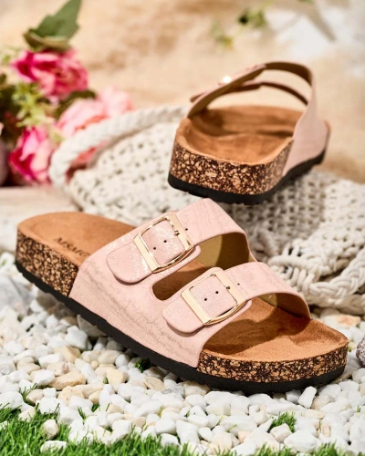 Royalfashion Damen Rolotta flache Sohle Flip-Flops