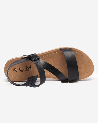 Canni schwarze Damensandalen - Schuhe