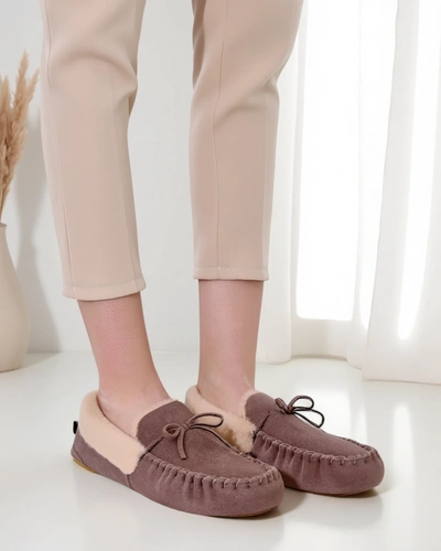 Royalfashion Damenmokassins mit Fell Ahtikes