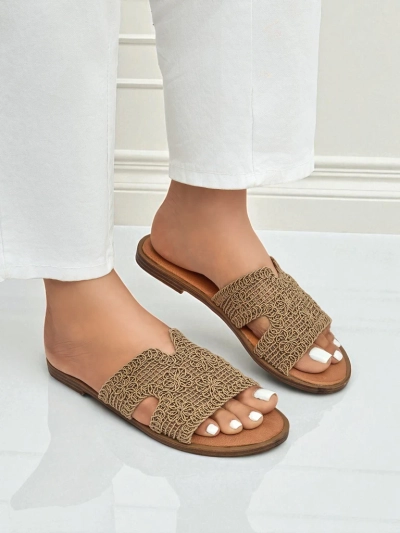 Rpyalfashion Damen-Sandalen mit dekorativem Riemen Braida