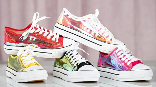 Рожеві кеди з прозорими вставками Cosmo - Взуття