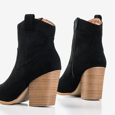 Schwarze Damenstiefel a'la Cowboystiefel Vitella - Footwear