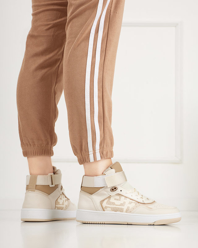 High-Top-Sportschuhe für Damen in Beige Retila - Schuhe