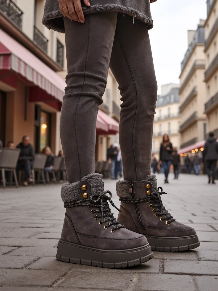 Royalfashion Damen Schneestiefel Bomion