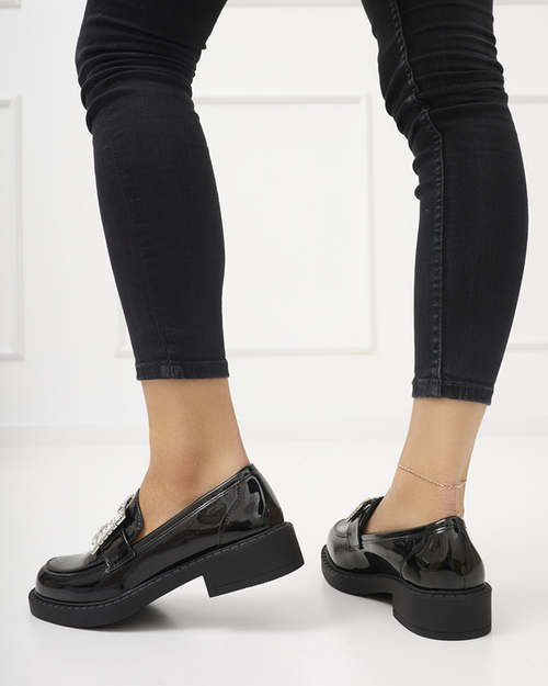 Чорні жіночі лофери Larri