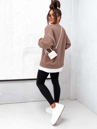 Royalfashion Baumwoll-Pullover für Frauen mit abnehmbarem Unterteil