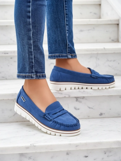 Royalfashion Damen-Eco-Suede-Mokassins Bellisse
