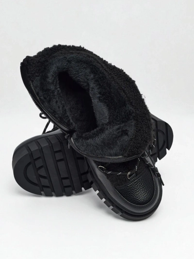 Damen Worker Boots mit Fell Cindora