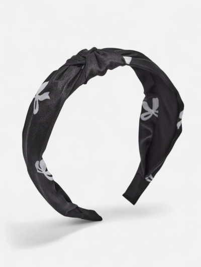 Royalfashion Satin-Haarband mit Flechtmuster und Print