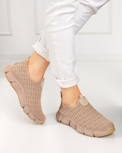 Hellbraune Glaio Slip-On-Sneaker für Damen - Schuhe